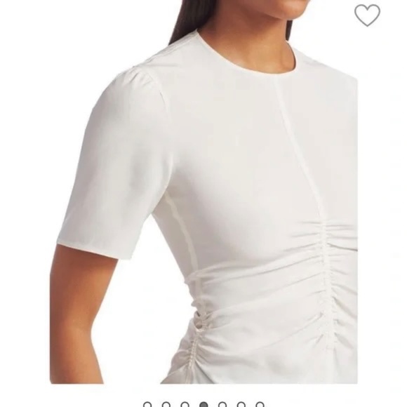 Rag & Bone Maris Charmeuse Silk Tee - Size 8 - Picture 3 of 10